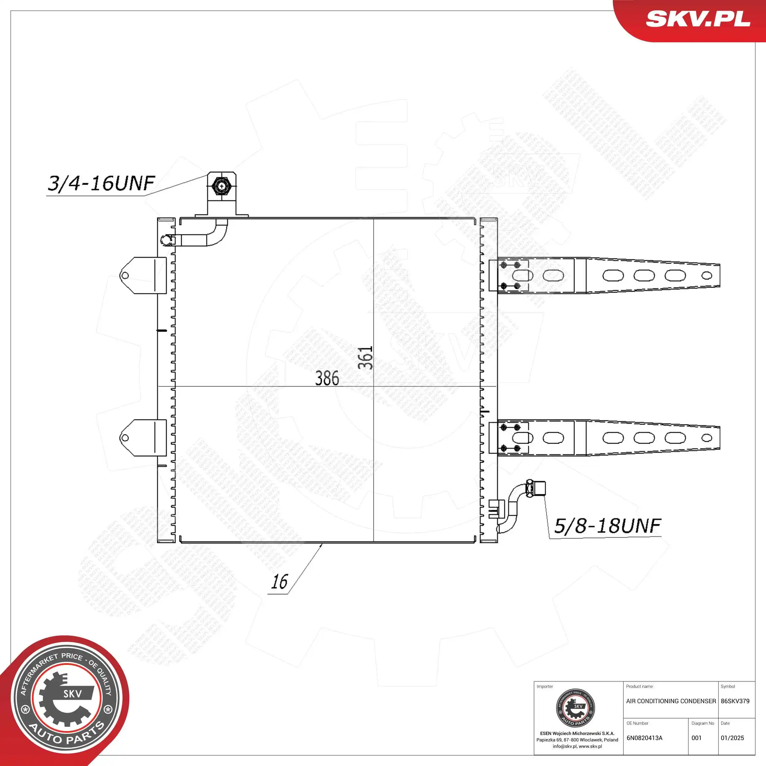 Condenser, air conditioning